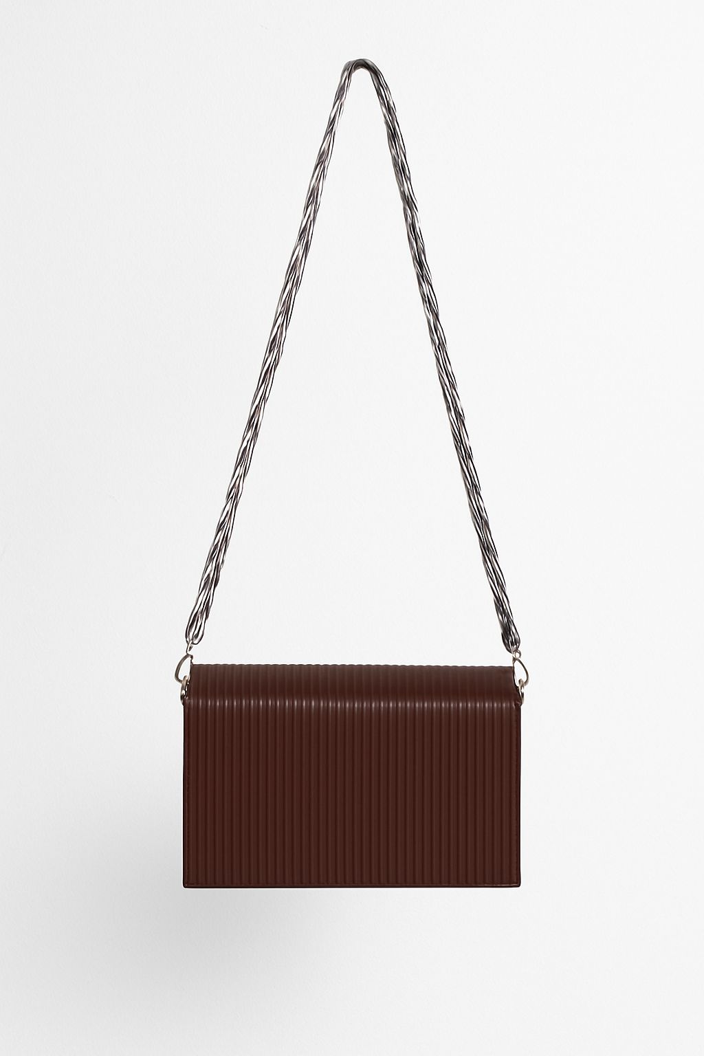 Brown Monochrome Luxe Flap Bag for Women