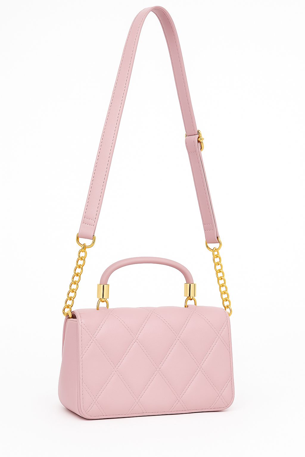 Pink Quilted Handbag for Women